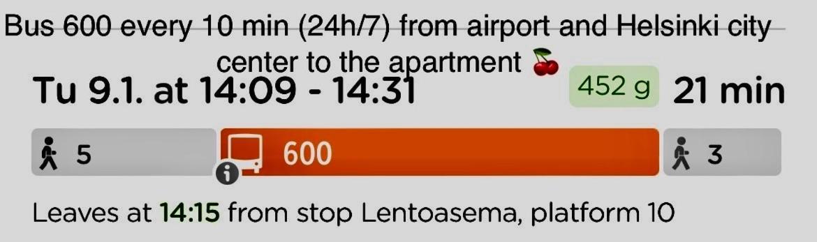 Garden City Apartment, Helsinki - Vantaa Airport Luaran gambar